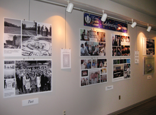 Photo of 50th anniversary wall display