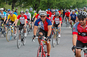 Photo of bicyclists