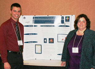 Fourth-year pharmacy student Kevin Crozier and Dr. Ruth Goldblatt.