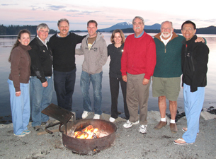 Photo of members of the UConn dental group in Alaska