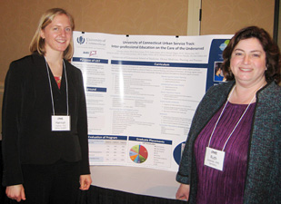 Second-year dental student Hannah Hughes and Dr. Ruth Goldblatt.