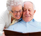 Photo of a man and woman reading
