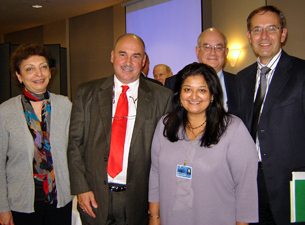 Photo of Dr. Mina Mina, Dr. Paul Casamassimo, Dr. Richard Skinner, Dr. Bina Katechia, and Dr. Fred Thal