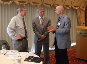 Photo of Drs. Mike Summerer, Barry Silbaugh, and Adam Silverman