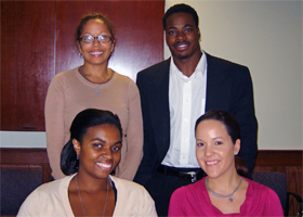 Photo of Aisha Castater, Shanado Williams, Shawnet Jones, and Tiffany Brady