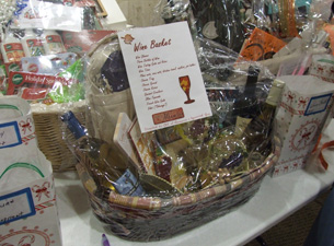 Photo of a wine gift basket