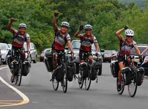 Photo of the Coast to Coast riders