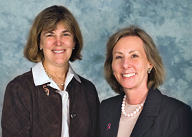 Drs. Molly Brewer and Carolyn D. Runowicz, Carole and Ray Neag Comprehensive Cancer Center.