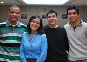 Photo of Stacy White, Loreen Fournier, Arturo Montano and Alex Ocampo