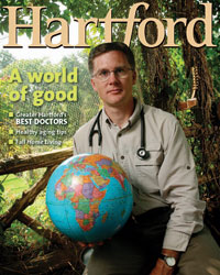 Dr. Kevin Diekhaus on the cover of Hartford Magazine