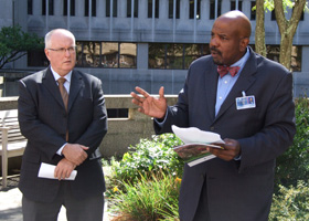 Photo of Monty MacNeil and Cato T. Laurencin