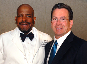 Photo of Dr. Cato T. Laurencin and Dan Malloy