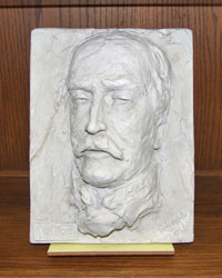 Photo of bas-relief portrait of Dr. William Osler