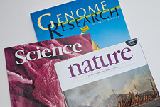 Graveley has papers in three highly respected journals: Nature, Science, and Genome Research.