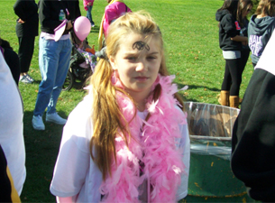 Photo of Making Strides Against Breast Cancer walk participant