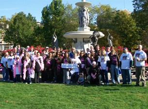 Photo of Making Strides Against Breast Cancer walk participants