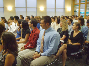 Audience at the White Coat Ceremony