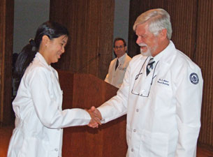 Photo of Myungso Chung and Dr. Arthur Hand