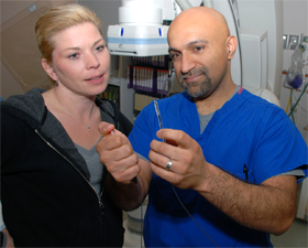 Photo of Cathy Ingriselli and Dr. Kanwar Singh