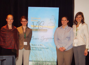 Fourth-year students Kristina Ziegler, Ogrodnik,Aleksandra, Lindsey Bliss and Cheryl Bilinski.